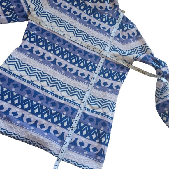 Duluth S'no Sweat Festive Nordic Fair Isle Mockneck Coolmax Sweater Shirt Small - Picture 5 of 6